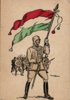 2 db régi, katonai képeslap / 2 militaria postcards
