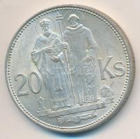 Szlovákia 1941. 20K Ag "Cirill és Metód" T:1- Slovakia 1941 20 Korun Ag "St. Kyrill and St. Methodius" C:AU