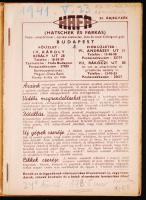 1941 HAFA árjegyzék. Fotócikk-katalógus
