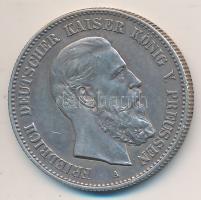 Német Államok / Poroszország 1888A 2M Ag I Frigyes T:2-(forrasztásnyom) German States / Prussia 1888A 2 Mark Ag Friedrich I C:VF(seal mark)