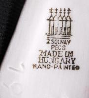 Zsolnay porcelán madár figura, kézzel festett, jelzett, hibátlan, m:10 cm / Zsolnay handpainted chin...