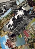 18db olasz modern városképes lap közte Vatikán és Angyalvár