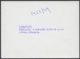 1946 A hatodik hadtest eskütétele Pécsett. Sajtófotó, 9x12cm