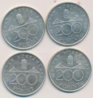 1994. 200Ft Ag "Deák" (4x) T:2