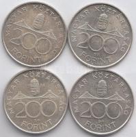 1994. 200Ft Ag "Deák" (4x) T:2