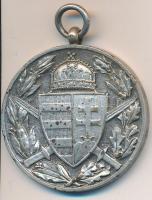 1929. Magyar Háborús Emlékérem kardokkal, sisakkal "Pro Deo et Patria" ezüstözött Br kitün...