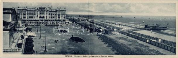 Rimini, Grand Hotel, beach, panoramacard