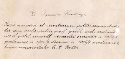 1912 Kolozsvári Politikatudományi pergamen oklevél szép függő viaszpecséttel / 
1936 Kolozsvár Polit...