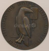 Madarassy Walter (1909-1994) DN "Magyar Bélyeggyűjtő Egyesületek Szövetsége" nagyalakú Br plakett (100mm) T:2
