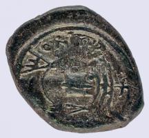 Bizánci Birodalom 582-602. Decanummium Br "Mauricius" (3.59g) T:1-,2 Byzantine Empire 582-602. Decanummium Br "Maurice Tiberius" (3.59g) C:AU,XF Sear 498.