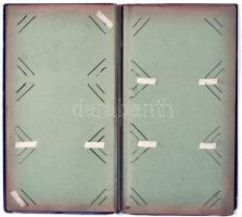 Régi, szecessziós képeslapalbum Ferenc József és II. Vilmos litho képével és Viribus Unitis feliratt...