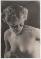 cca 1940 Művészi erotikus fotó  / Erotic photo 9x12 cm