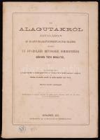 Könyves Tóth Mihály: Az alagutakról általában... három darab rajzlappal. Bp., 1875. Athenaeum. 54p.