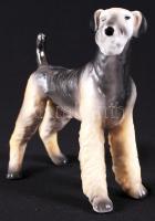 Hollóházi foxi, kézzel festett, jelzett, hibátlan, m:17 cm, h:18 cm