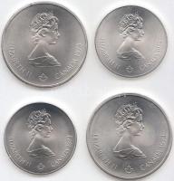 Kanada 1973. 5$ Ag "Montreali olimpia - vitorlázás" + 5$ Ag "Montreali olimpia - Észa...