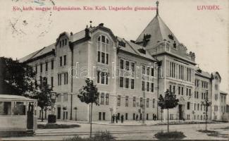 Újvidék Catholic Hungarian main grammar school, tram