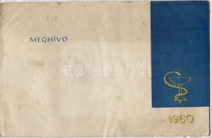 1960 Meghívó a Budapesti Orvostudományi Egyetem nyilvános rendkívüli tanácsülésére (1960 II.13.)