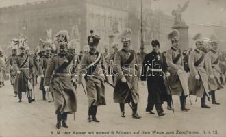 Kaiser Wilhelm II, and his sons, Kronprinz Wilhelm (fa)