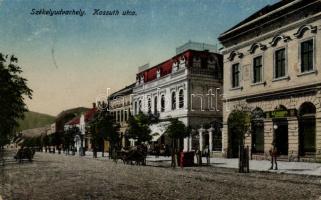 Székelyudvarhely, Kossuth utca / street, Hotel Budapest