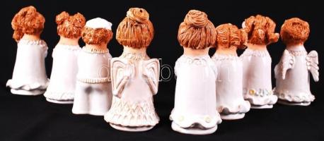 Antalfiné Szente Katalin (keramikus): Figurális nagy tétel. Mázas kerámia, jelzett, hibátlan, összes...