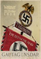 1938 Gautag der NSDAP, Weimar, NS Propaganda s: J. Wegener (EK)