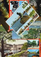 19db svéd, finn, holland, dán, postatiszta városképes lap