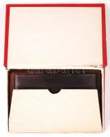 14 db üvegnegatív pornó felvételekkel, dobozban 6,5x9 cm