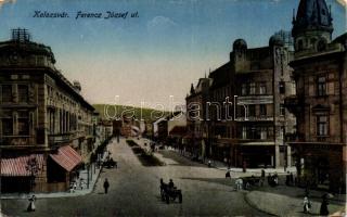 Kolozsvár Ferenc József út, Berlitz nyelviskola, Berényi Ferenc üzlete / street, Berlitz language school, shop