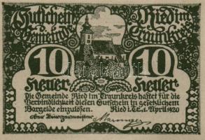 Ausztria 1920. 10db városi szükségpénz T:I-II
Austria 1920. 10 pcs of necessitiy notes C:UNC-XF