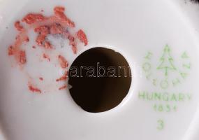 Hollóházi madárka, jelzett, kézzel festett, hibátlan, m:14 cm