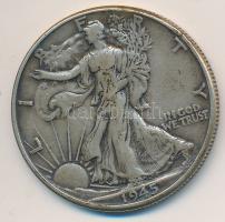 Amerikai Egyesült Államok 1945. 1/2$ Ag T:2-,3 USA 1945. 1/2 Dollar Ag C:aVF