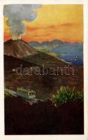 Vesuvio, Italian Railway and Funicular advertisement