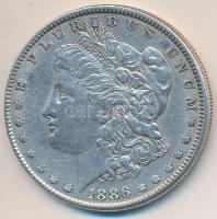 Amerikai Egyesült Államok 1886. 1$ Ag Morgan T:2,2- USA 1886. Morgan Dollar Ag C:aXF