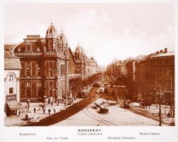cca 1920 10db, több nyelven feliratozott felvétel Budapestről a Csiky Fotó kiadásában / 
Budapest, v...