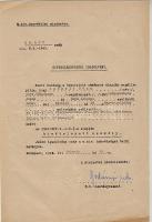 1944 Kivételezettségi igazolvány a m. kir. honvédségen belüli használatra