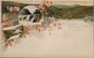 Plitvice, 2 Kr Ga., litho s: Cserna