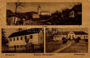 3 db régi erdélyi városképeslap: Szilágysomlyó, Zsibó, Sarmaság / 3 postcards from Transylvania