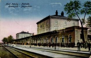 Érsekújvár, railway station, vissza So. Stpl