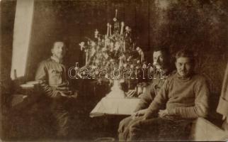 Hungarian soldiers, Christmas, photo (EB)