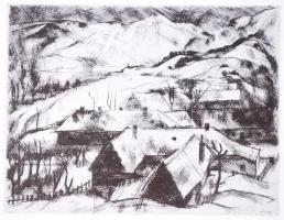 Szőnyi István mappa. 12 db rézkarc reprodukció. Budapest 1978.Corvina