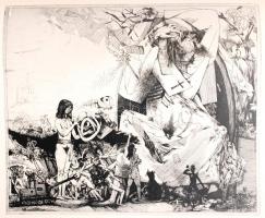 Kondor Béla mappa. 17 db rézkarc reprodukció. Budapest 1975.Corvina