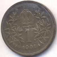 Ausztria 1901. 1K Ag T:2- Austria 1901. 1 Corona Ag C:VF