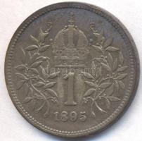 Ausztria 1895. 1K Ag T:2- Austria 1895. 1 Corona Ag C:VF