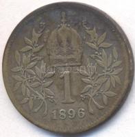 Ausztria 1896. 1K Ag T:2-,3 Austria 1896. 1 Corona Ag C:VF,F