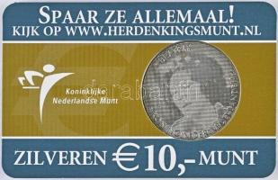 Hollandia 2005. 10€ Ag "Beatrix uralkodásának 25. évfordulója" T:1 díszcsomagolá...