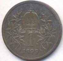 Ausztria 1898. 1K Ag T:3 Austria 1898. 1 Corona Ag C:F