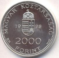 1998. 2000Ft Ag "Integráció az EU-ba - EURO II" T:BU Csak 3000db!