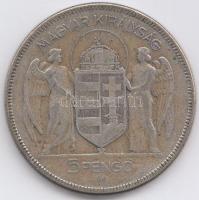 1930. 5P Ag "Horthy-jobbra" T:3