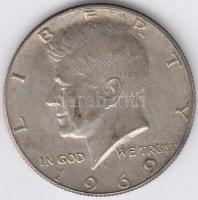 Amerikai Egyesült Államok 1969D. 1/2$ Ag "Kennedy" T:2-,3
USA 1969D. 1/2 Dollar Ag "K...