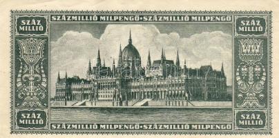 1946. 100.000.000Milpengő "100Milliárd" postabélyeggel + "100 éves a magy. vasút Vác1...